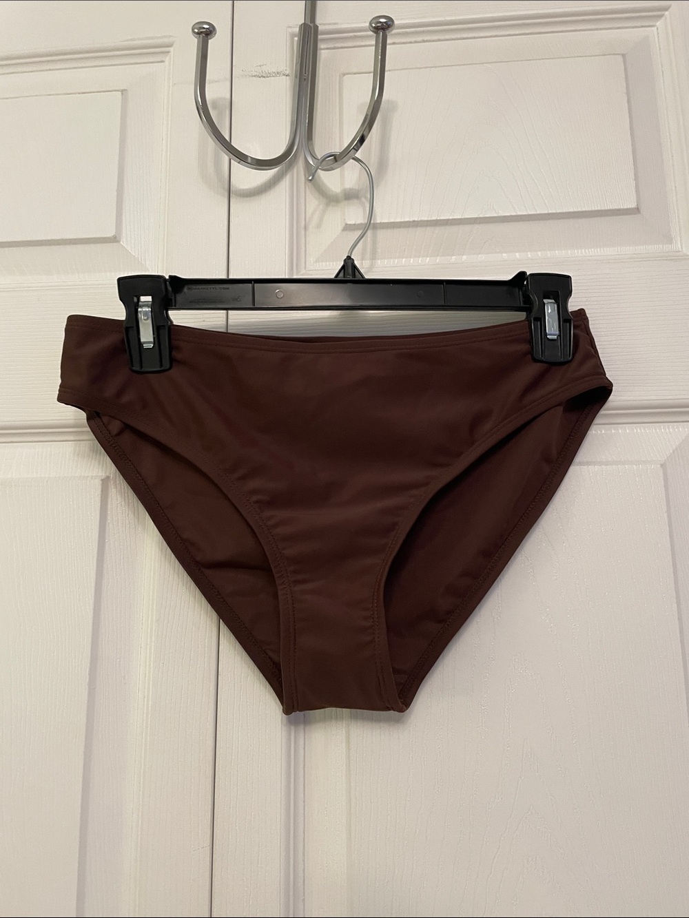 NWOT SAND N SUN Brown Mid Rise Bikini Swimsuit Bottoms with Attached Liner
